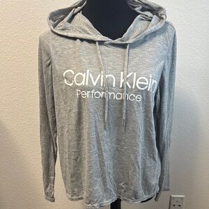 Calvin Klein Light Gray Performance Hoodie